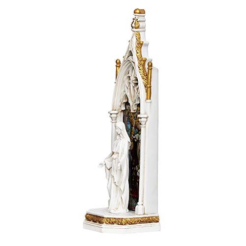 Joseph's Studio by Roman - Our Lady of Grace Arch Window LED Figure, Renaissance Collection, 11.75" H, Resin and Stone, Religious Gift, Decoration, Battery Operated