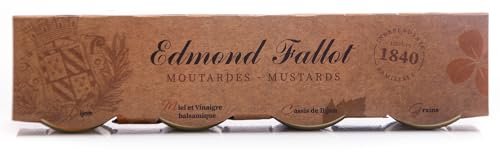 FALLOT Portion Tray Mustards, 4 Ounce (Pack of 4)