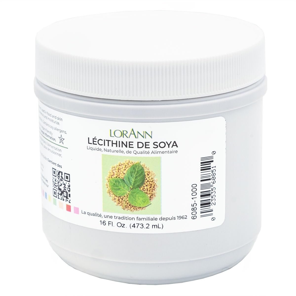 LorAnn Natural Soy Lecithin, 16 oz