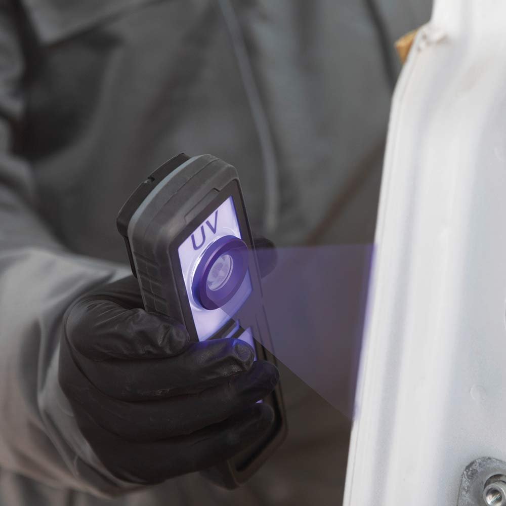 SCANGRIP UV-Light, Rechargeable LED UV Curing Light for Small and Medium Areas, Belt Clip, Sturdy Hook, Built-in Magnet, can be Used on Plastic and Heat Sensitive Material