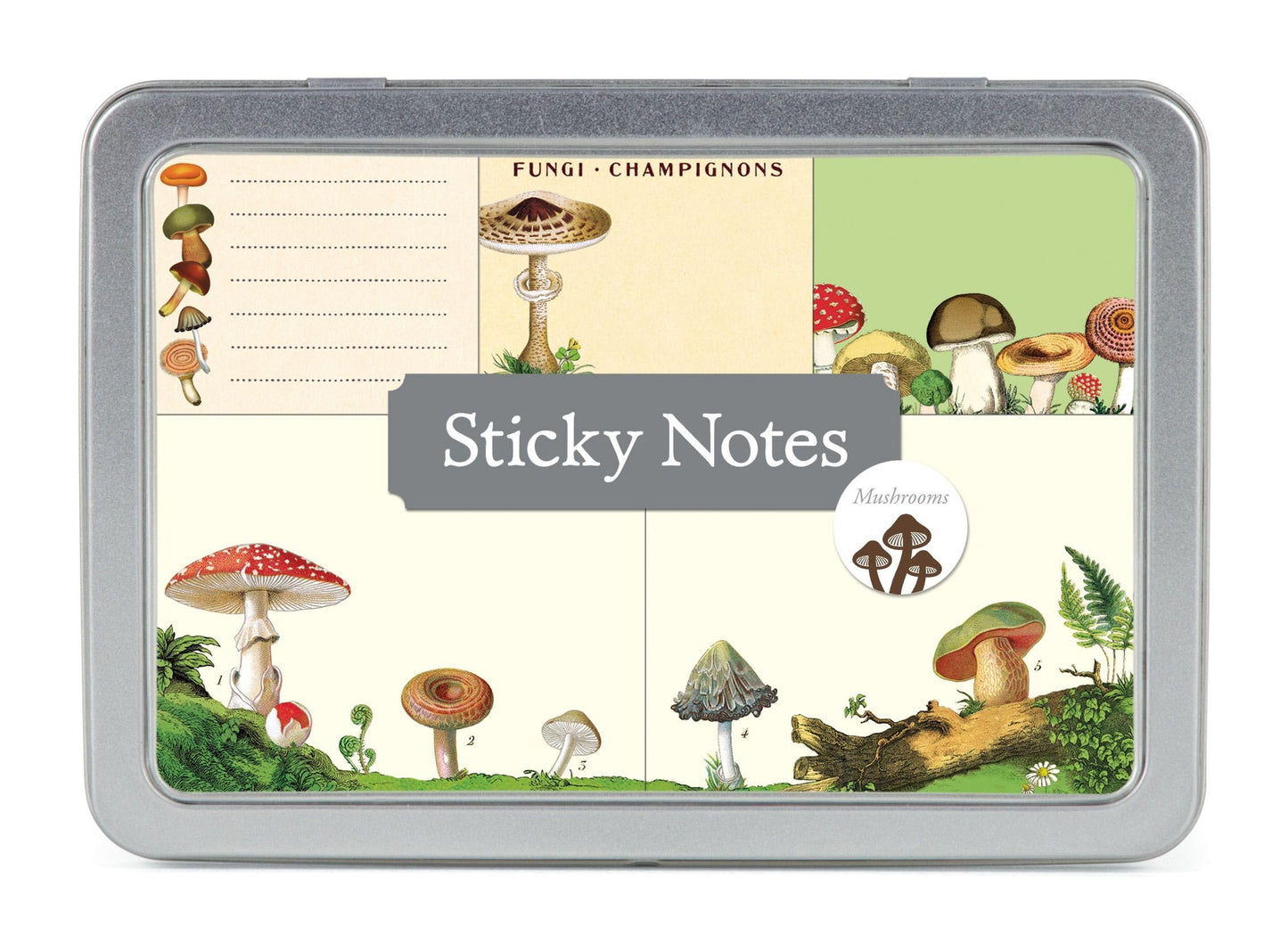 Cavallini & Co. Mushrooms Sticky Note Set