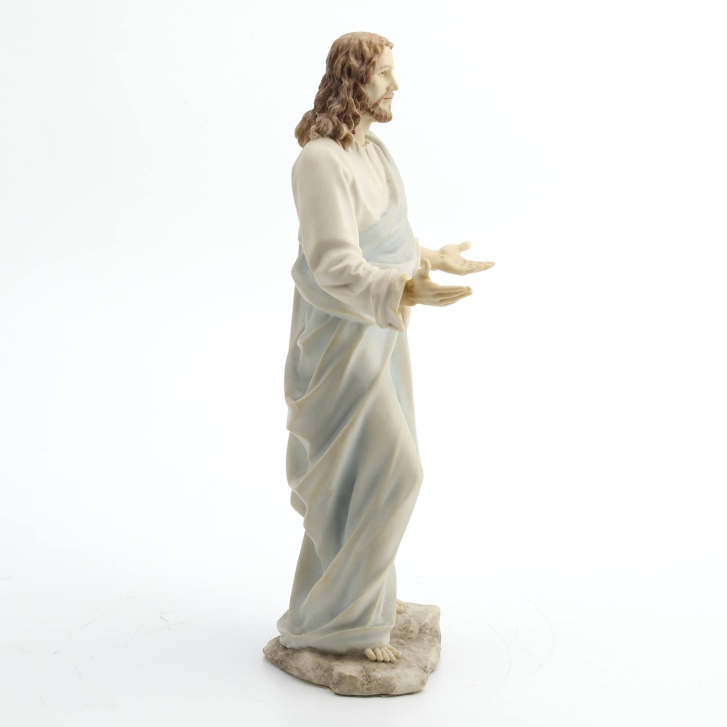11.75 Inch Jesus with Open Arms Decorative Statue Figurine, White