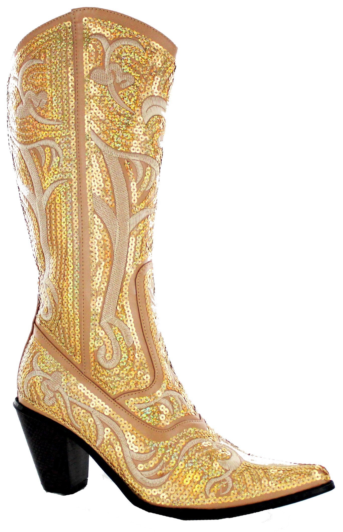 Helen's Heart Bling Boots LB-0290-12 (7, Silver)