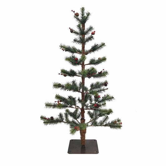 Kurt S. Adler Pine Pinecones and Berries Tree, 36-Inches, Green