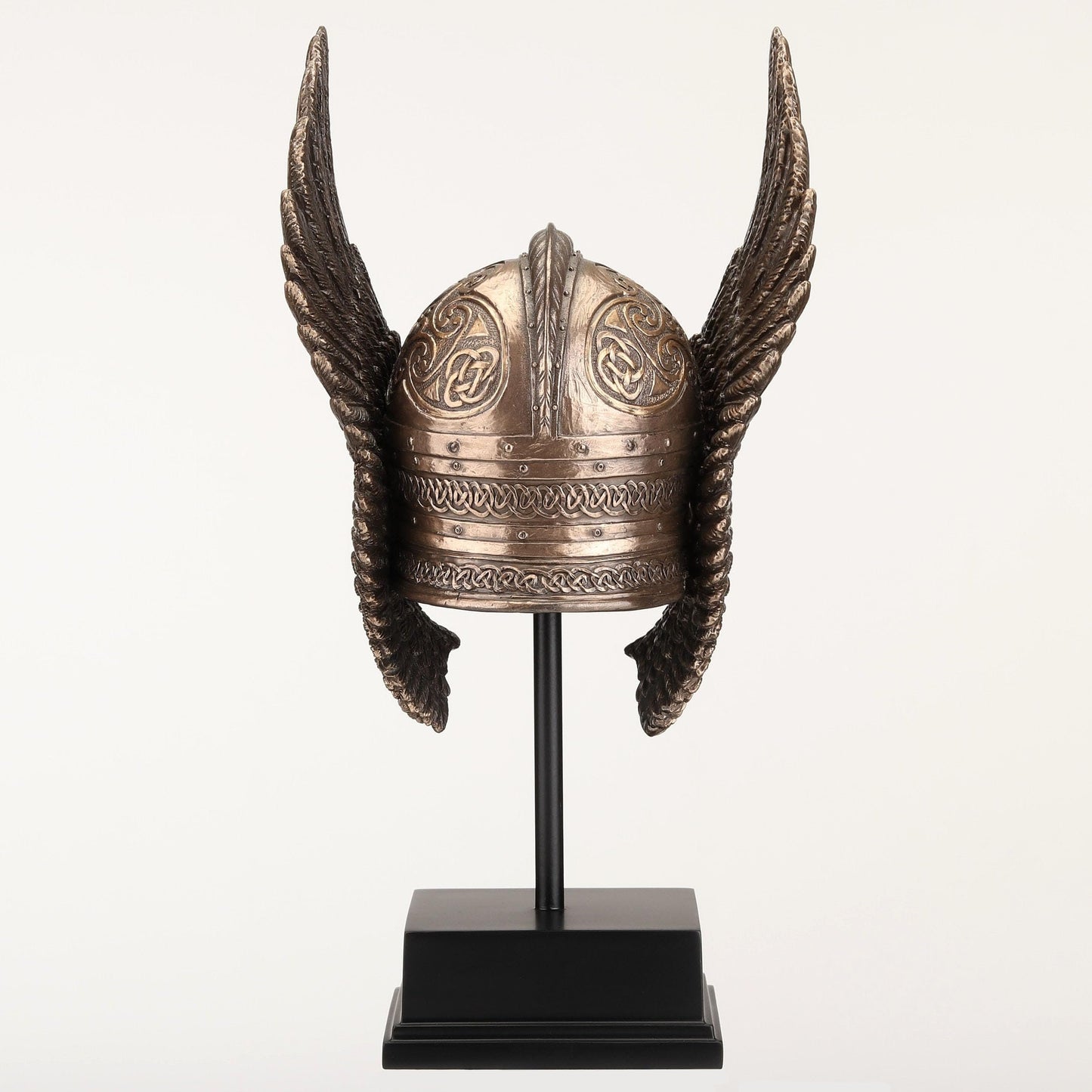 Veronese Design 9 1/4 Inch Winged Valkyrie Helmet Cold Cast Resin Bronze Finish Nordic Decoration Sculpture