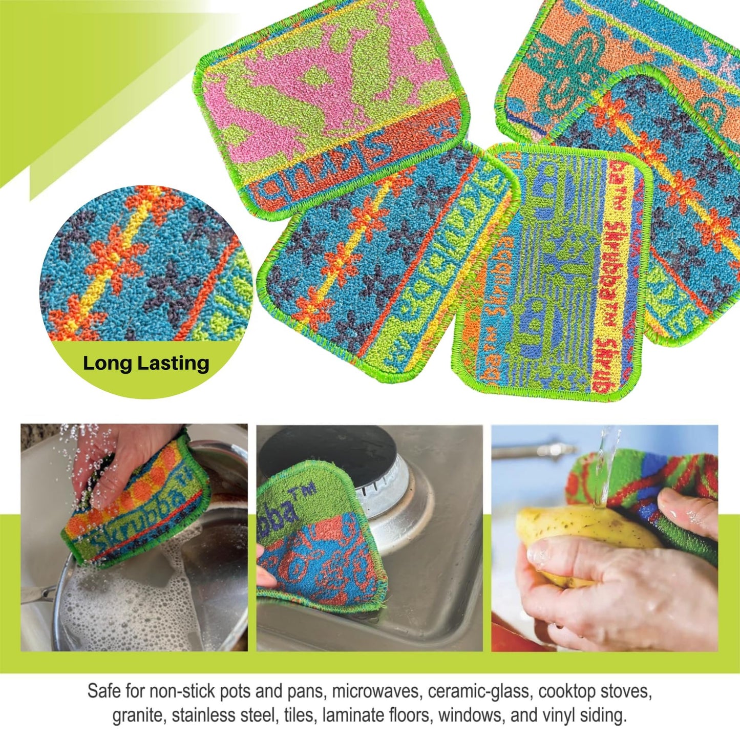 Wet-it Skrubba New European Scrubby Non-Scratching Scouring Pad