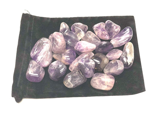 Zentron Crystal Collection: Tumbled Amethyst Stones - 1" Pieces