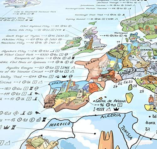 Awesome Maps Hiking Map Surf Accessory One Size Multi