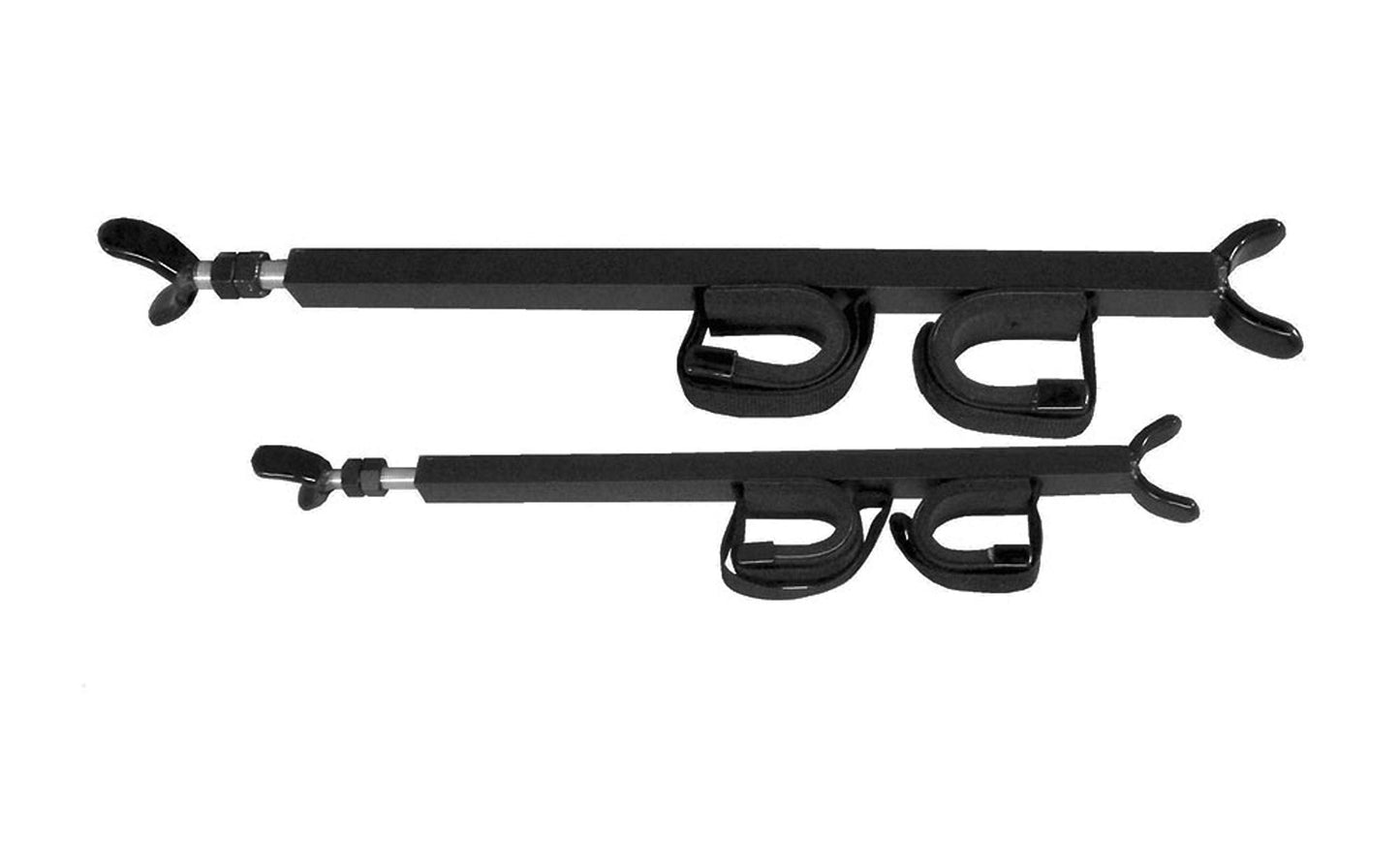 Great Day Quick-Draw Overhead Gun Rack - for UTVs with Different Roll Bar Depth/Width or Jeep Wrangler - Black Powder-Coated Finish - 2 Gun Model