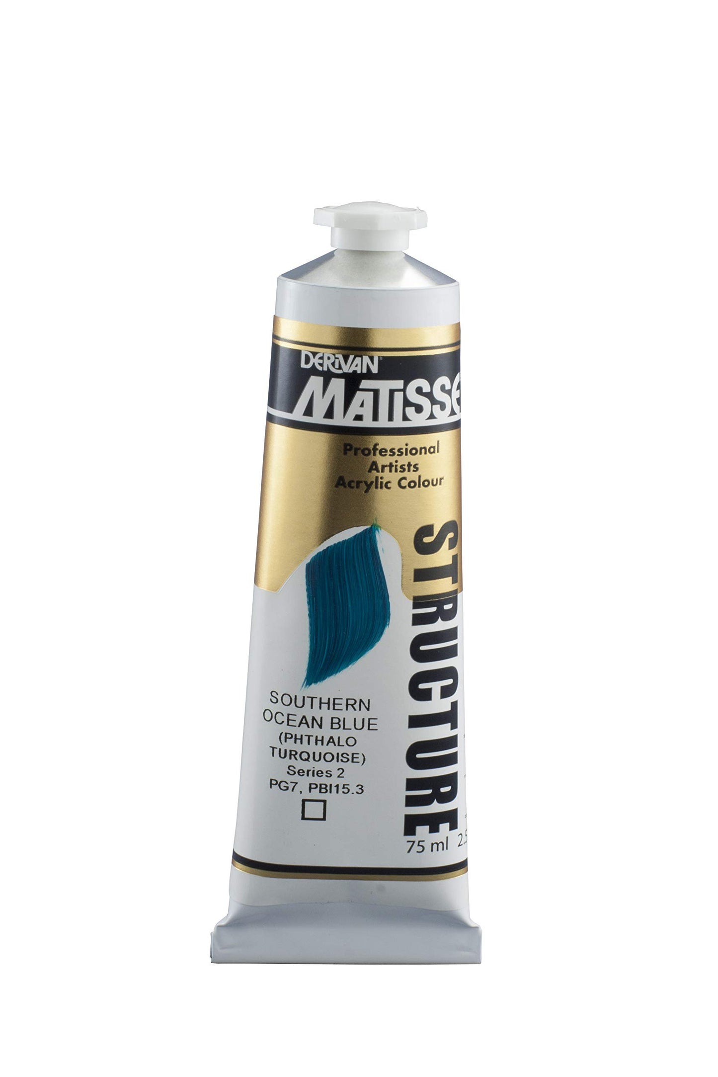 Matisse Structure Heavy Body Acrylic Paint High Viscosity Acrylics - 75 ml Tube - Southern Ocean Blue