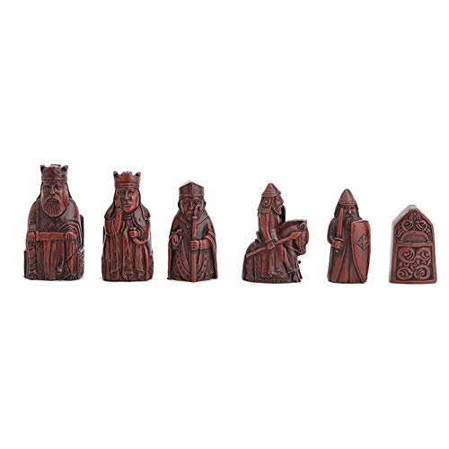 Veronese Design Isle of Lewis Chess Set Hand Painted Resin Figurine Collectible Statue