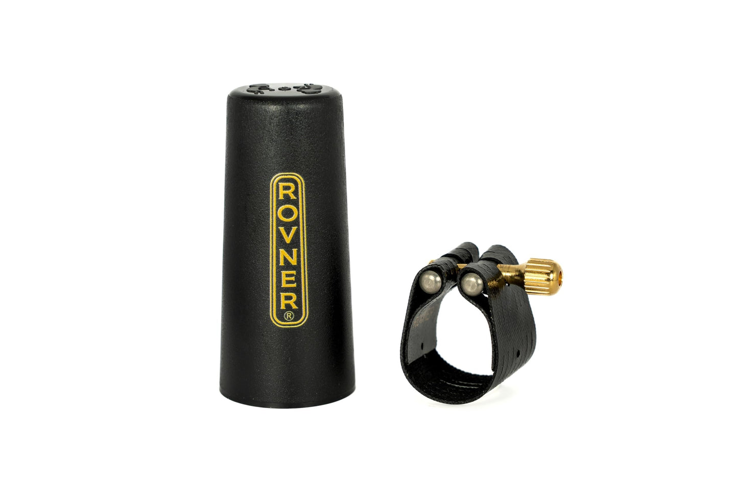 Rovner Ligature & Plastic Cap for Baritone Saxophone - Dark Ligature for Metal Mouthpiece (3MVL)
