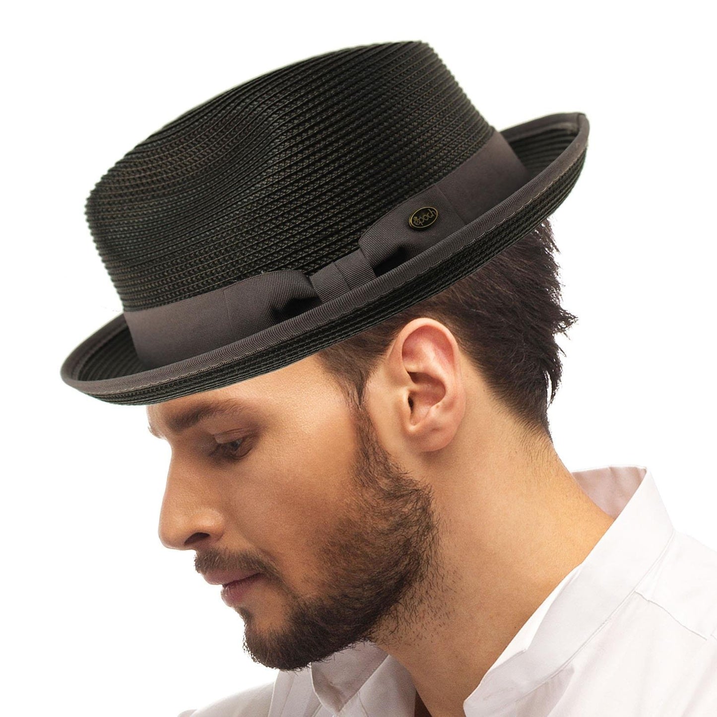Epoch Men's Classy Travel Crushable 2tone Derby Fedora Upturn Curl Brim Hat