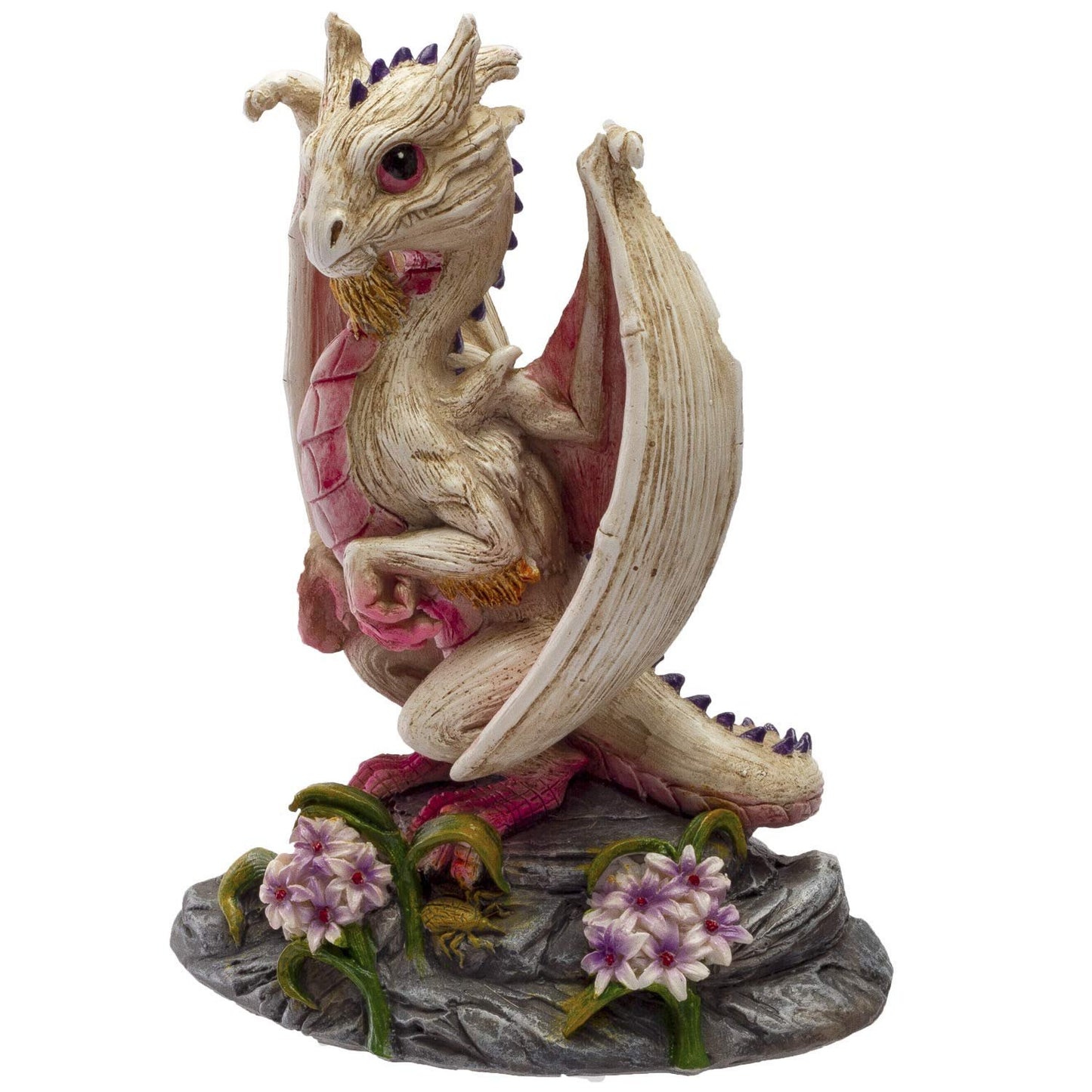 Pacific Giftware Garlic White Dragon Resin Figurine