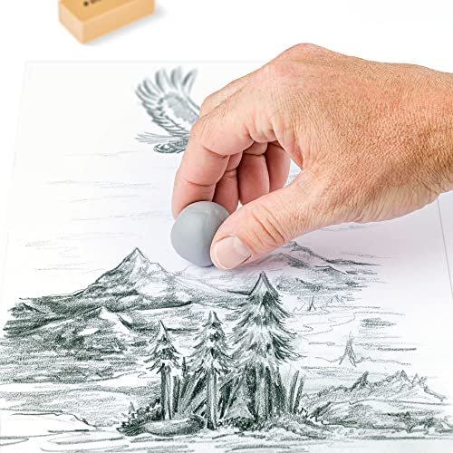 Staedtler Moldable Kneaded Eraser Plus Art Gum Block Eraser Art Combo, 2 Pack, 5427SBK2-C