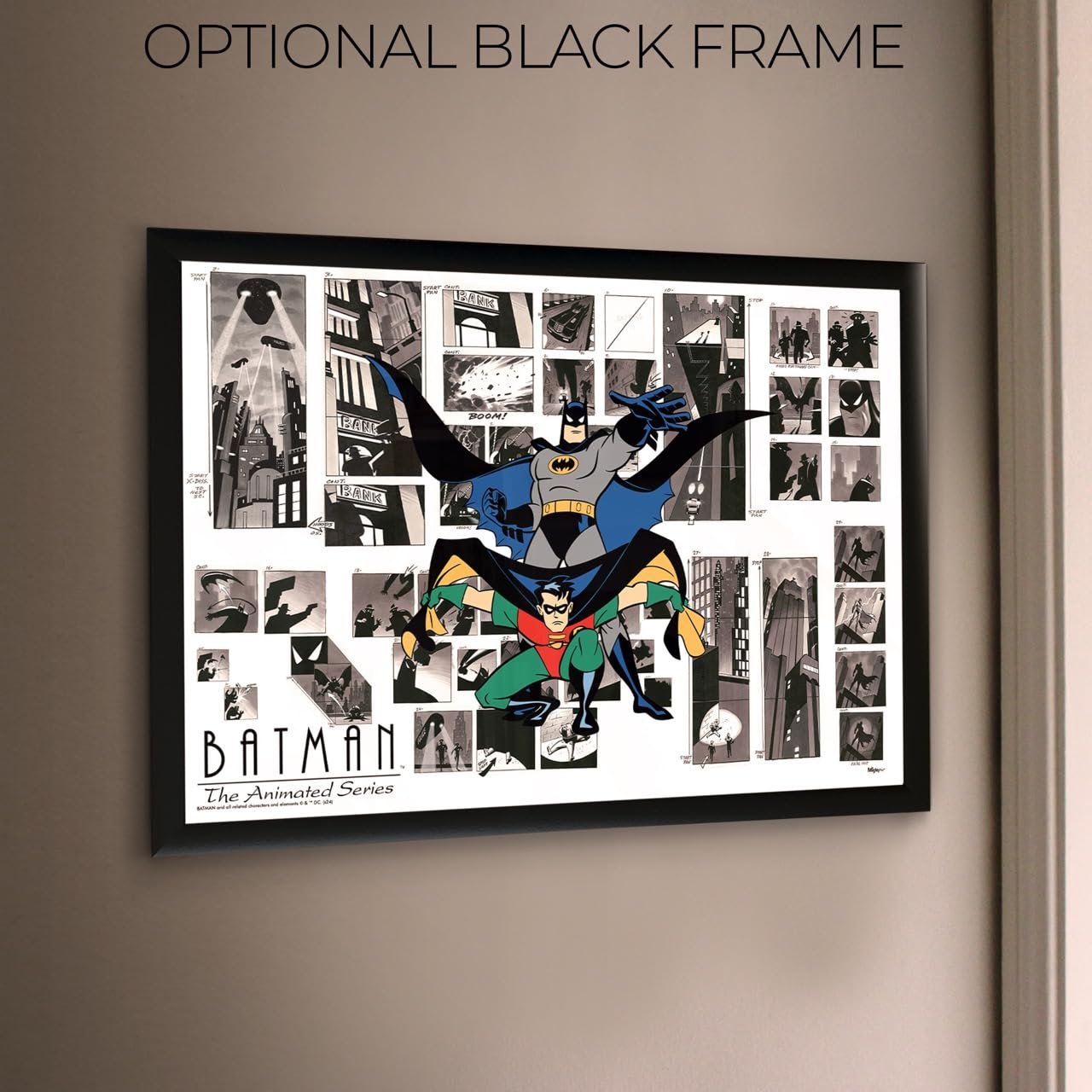DC Batman 85th Anniversary – Durable 17” x 24” MightyPrint Wall Art – NOT Made of Paper – Officially Licensed Collectible