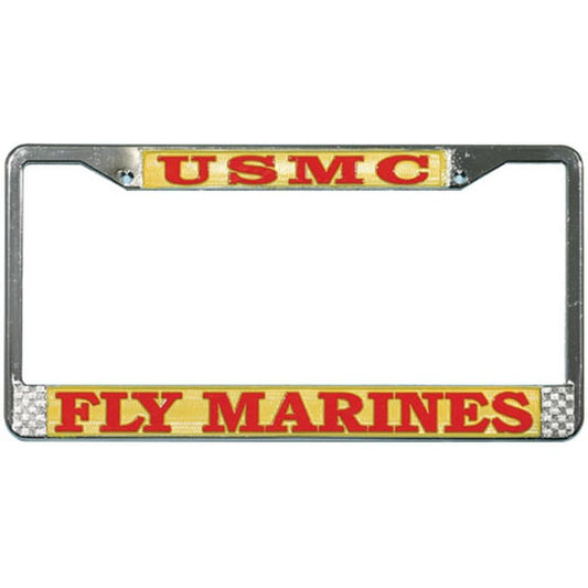 Honor Country USMC Fly Marines License Plate Frame
