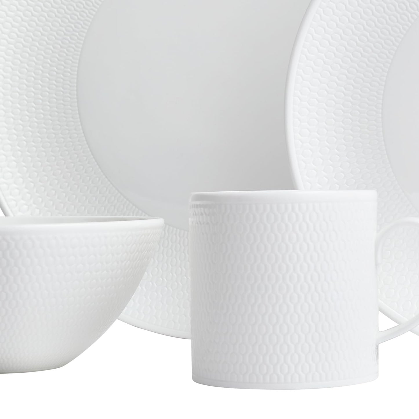 Wedgwood 16 Piece Gio Dinnerware Set, White