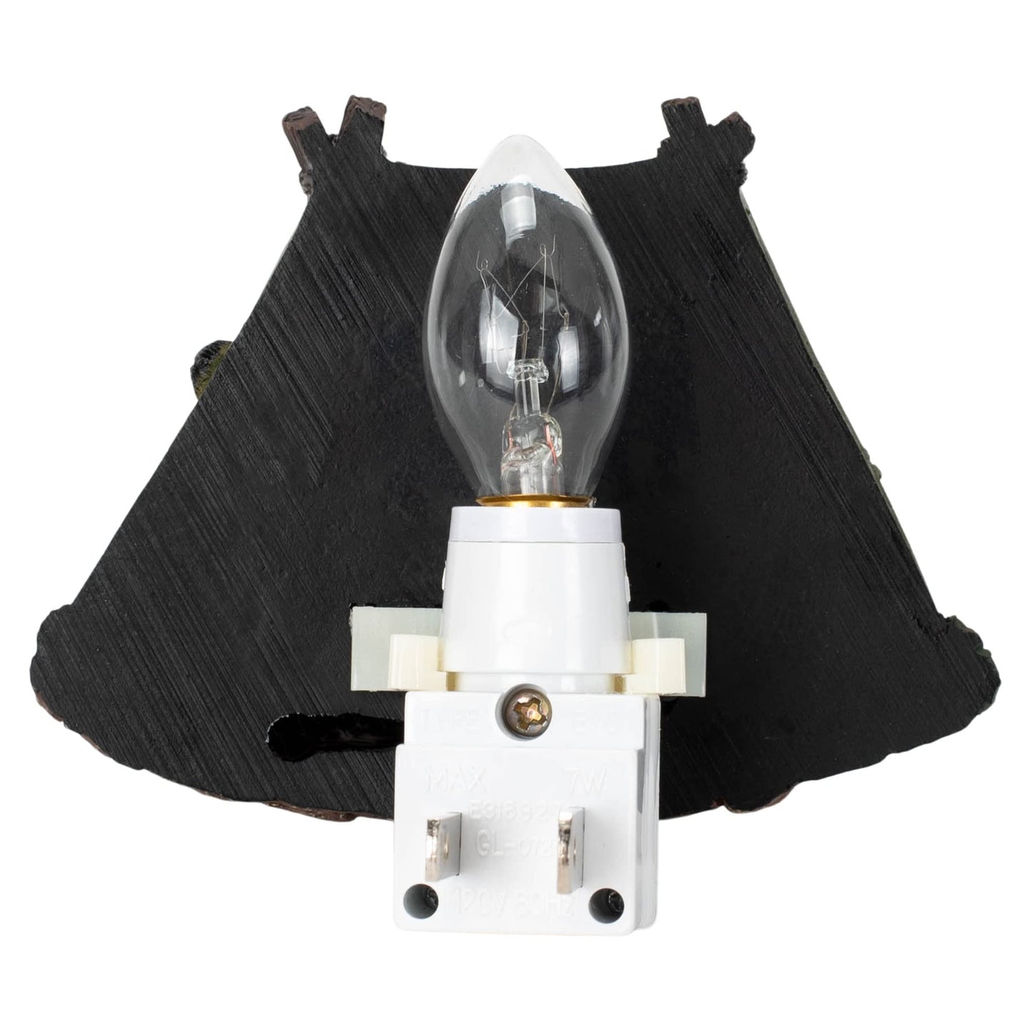 Slifka s Co. Black Bear Green Tent 4 x 4.25 Resin Plug in Night Light, (X2665)