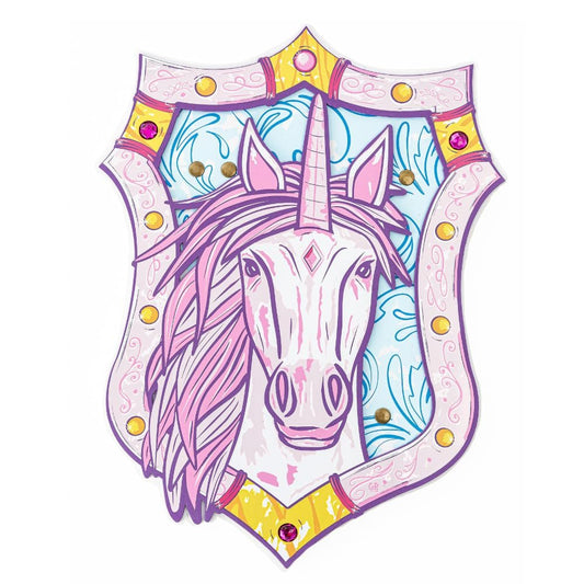 Great Pretenders Enchanted Unicorn Foam Shield for Kids | Unicorn-Themed Pretend Play Shield