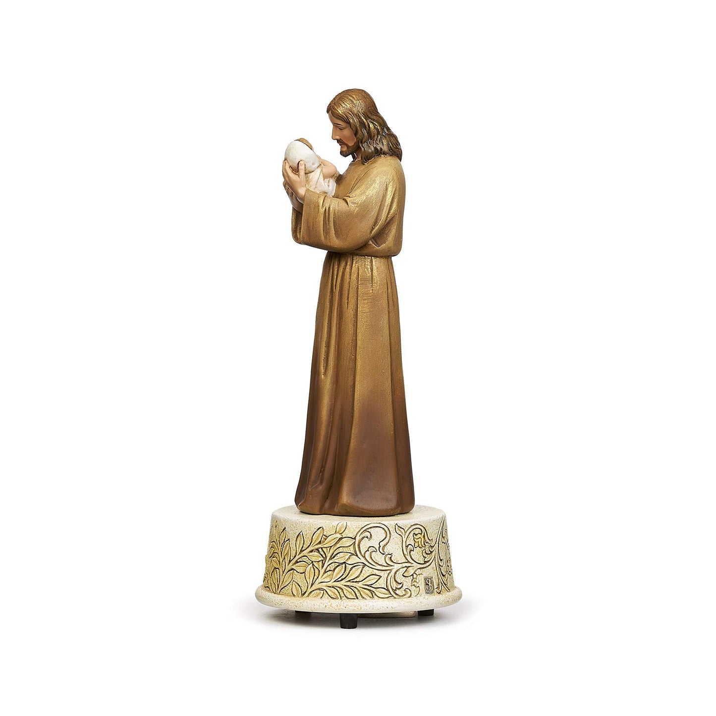 Joseph's Studio by Roman - Jesus Loves Me Musical, Children's Gifts, 8.75" H, Resin and Stone, Decorative, Collection, Durable, Long Lasting, Wind-Up, Plays Jesus Loves Me