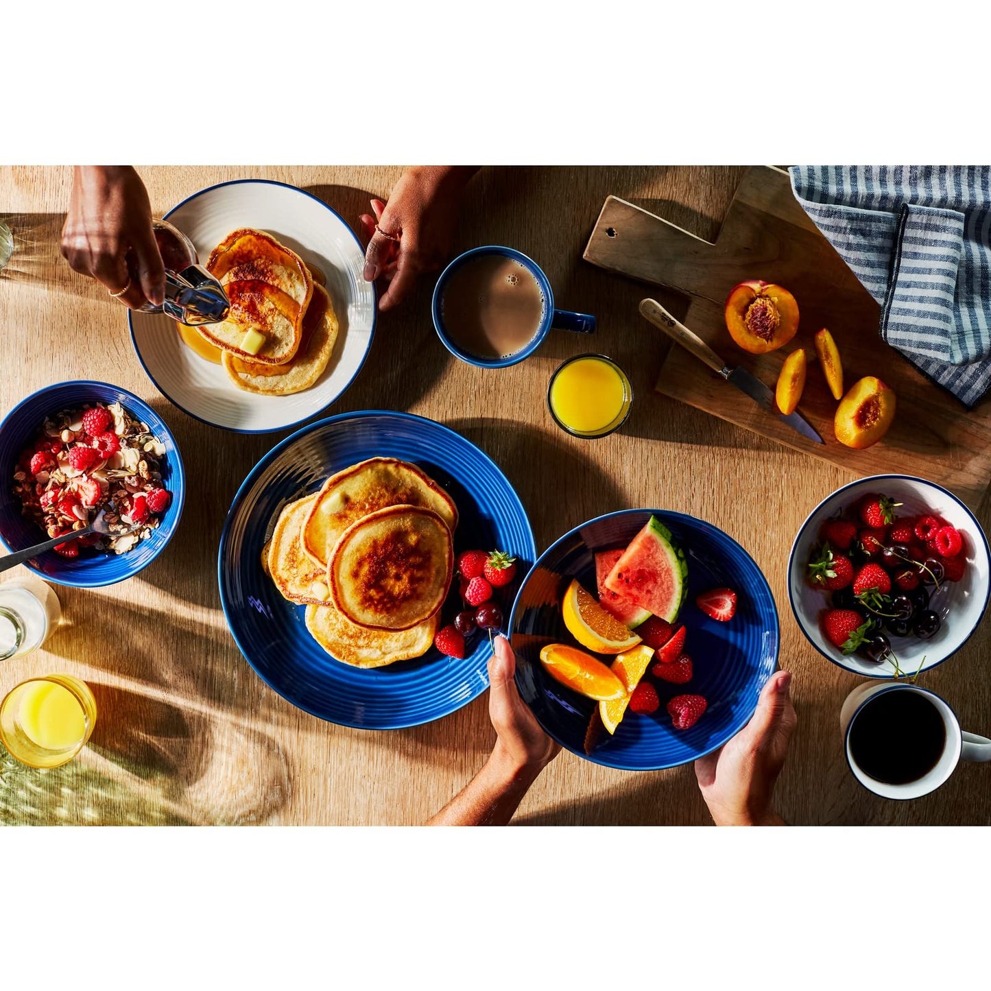 Royal Doulton exclusively for Gordon Ramsay Maze Denim Mugs Set of 4