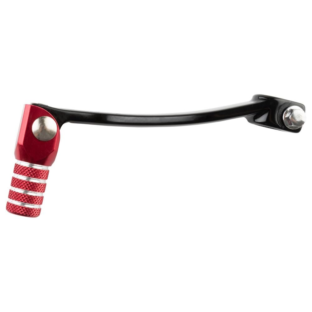 Tusk Folding Shift Lever Black/Red Tip Compatible with Honda CRF125F 2014-2025