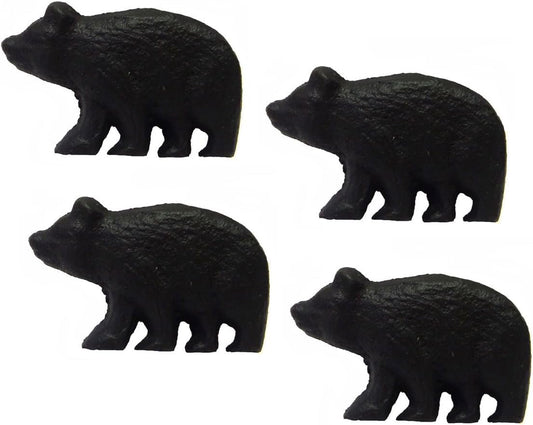 Marco Rustic Black Bear Drawer Pulls (Set of 4 Knobs)