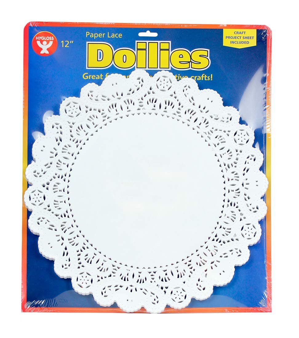 Hygloss Round Paper Doilies - 100 Pcs. 10-Inch - Decorative White Lace Doilies - Disposable and Food Grade Safe