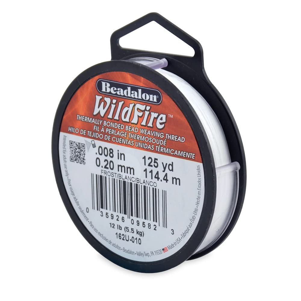 Beadalon Wildfire, 0.006 in, 0.15 mm, Break Strength 10 lb / 4.5 kg, Black, 125 yd / 114 m