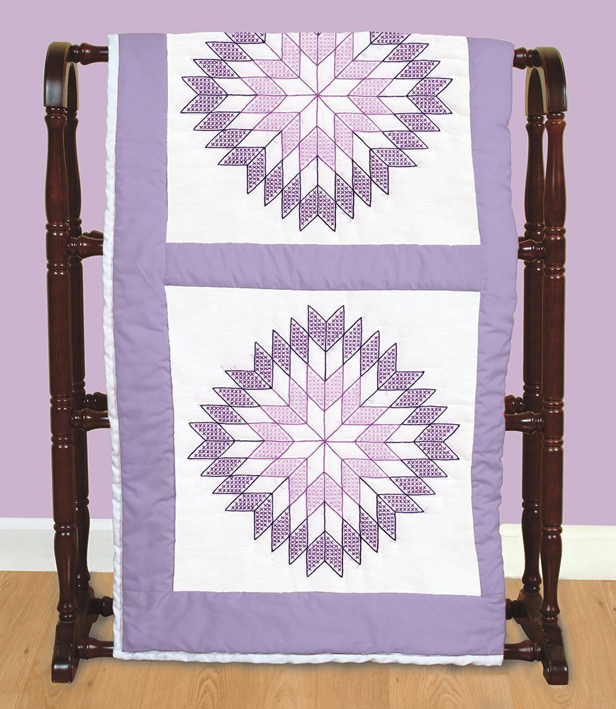 Jack Dempsey Lone Star 18" White Quilt Blocks