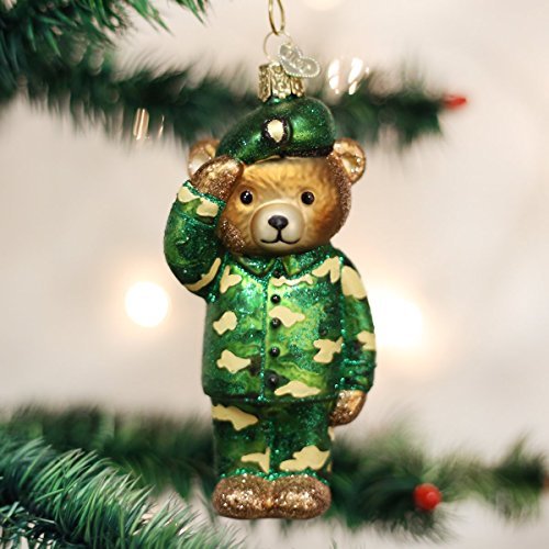 Old World Christmas Ornaments: Army Glass Blown Ornaments for Christmas Tree