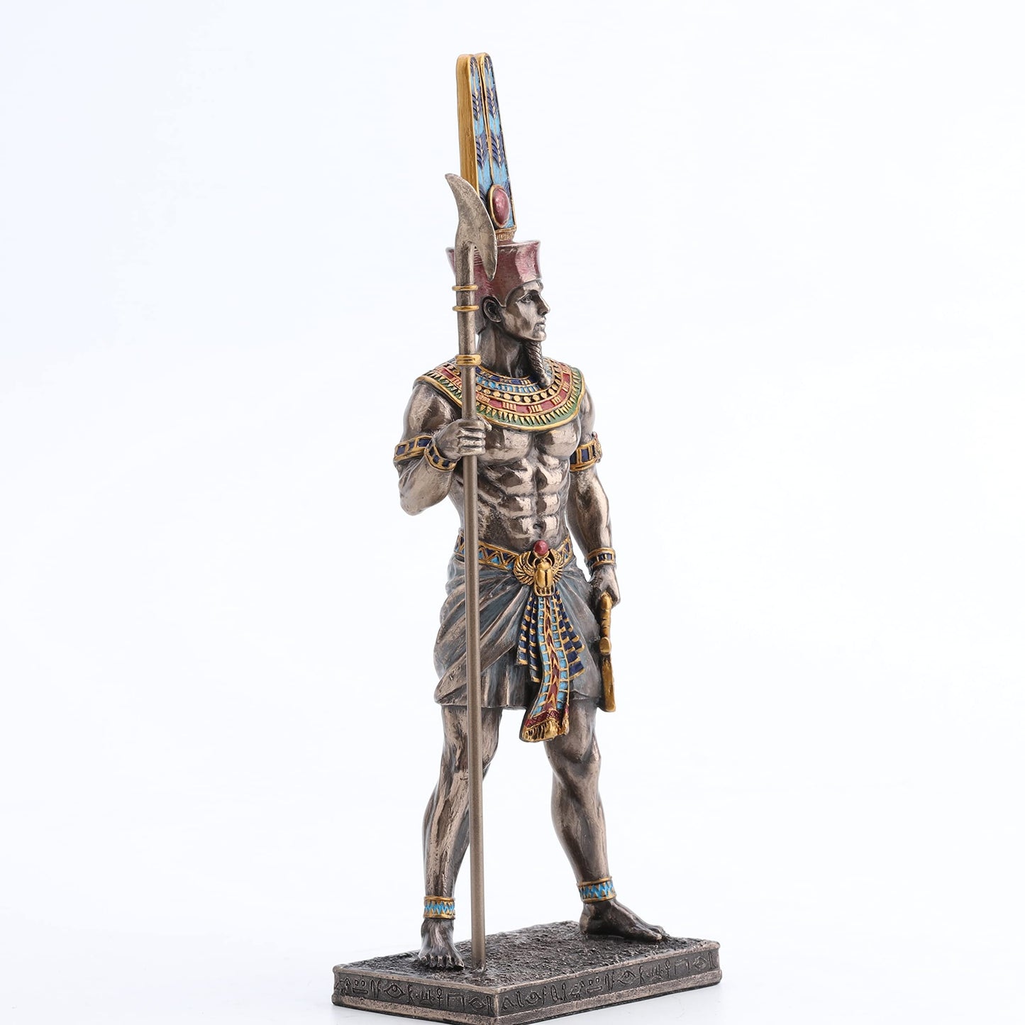 Veronese Design 10 5/8 Inch Tall Amun Ancient Egyptian King of Gods Resin Statue Bronze Finish