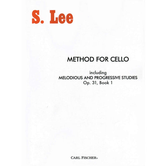 Method for Cello, op.1, book 1 (includes Etudes); Sebastian Lee (Carl Fischer)