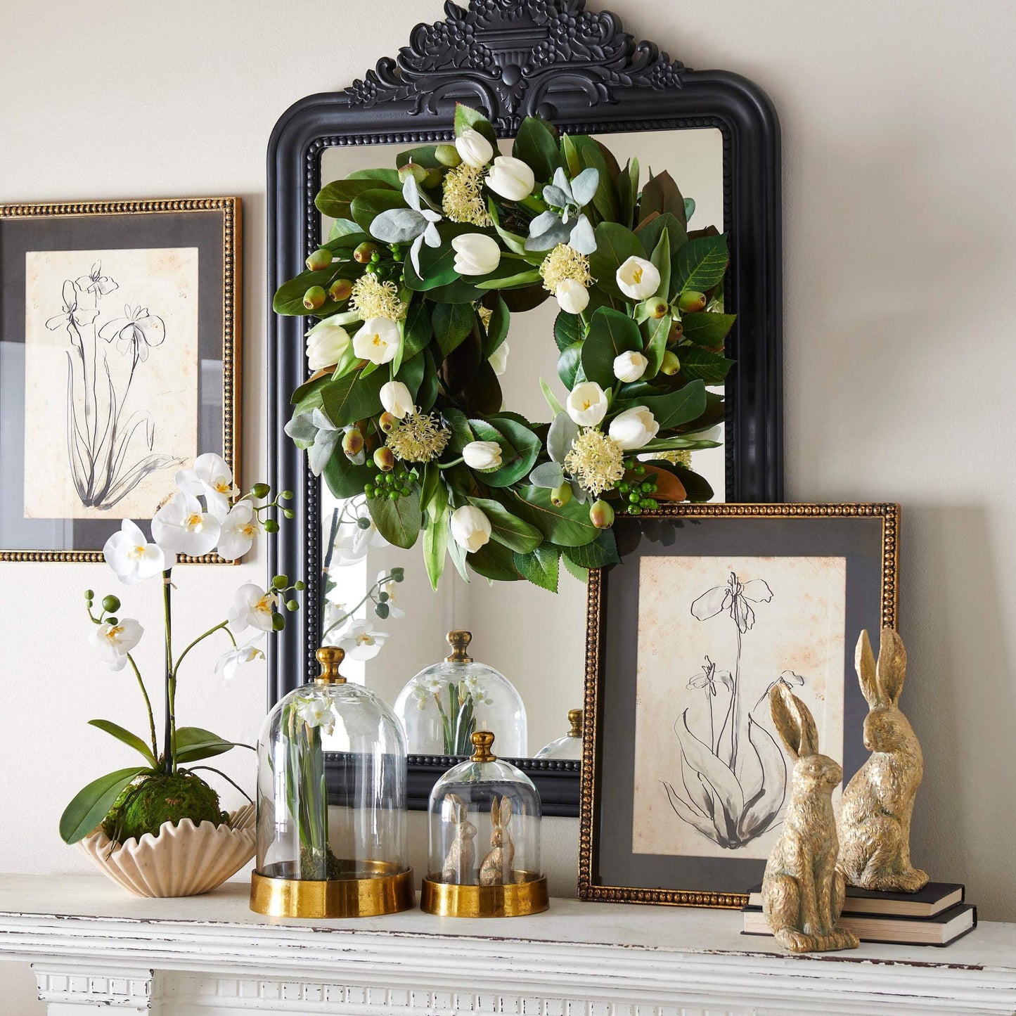 12.25" Gold Leaf Rabbit