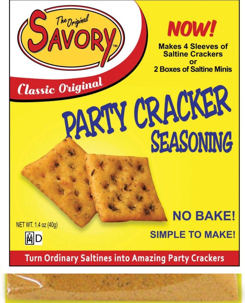 Savory Saltine Seasoning, 1.4 Ounce, Savory & Sweet Sampler Set, 2 Flavors, 4 Pack