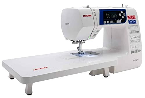 Janome 3160QOV Quilts of Valor Full-Size Quilting Sewing Machine with 60 Built-In Stitches, 6 One-Step Buttonholes, and Backlit LCD Screen (White)