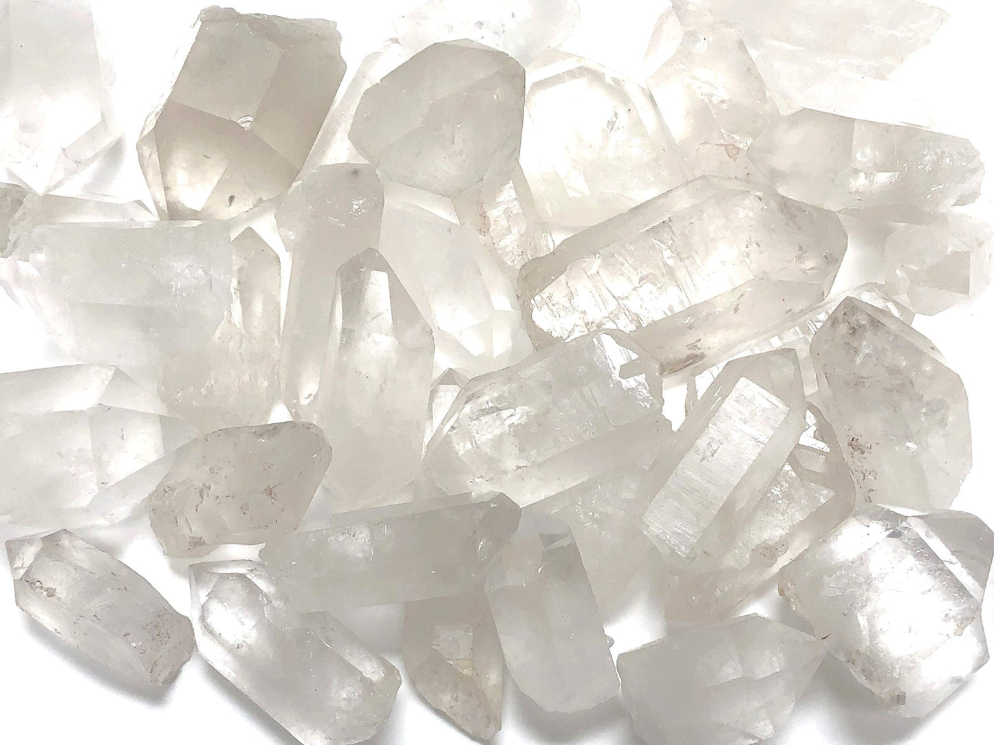 Zentron Crystal Collection: 3 Pounds Natural Clear Quartz Points Crystals - 2.5"+ Pieces