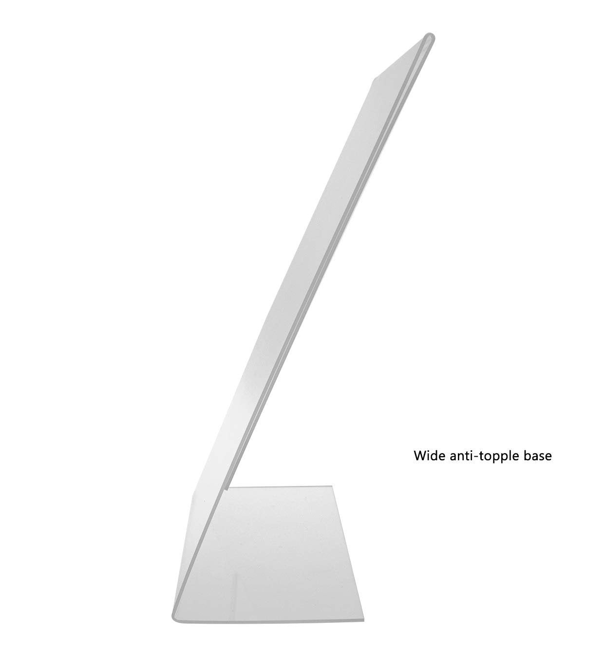 Marketing Holders Sign Holder Display Stand 11 x 14 Table Top Side Loading Slanted Back Large Printed Media Business Signage for Retail Locations Offices and Medical Complexes