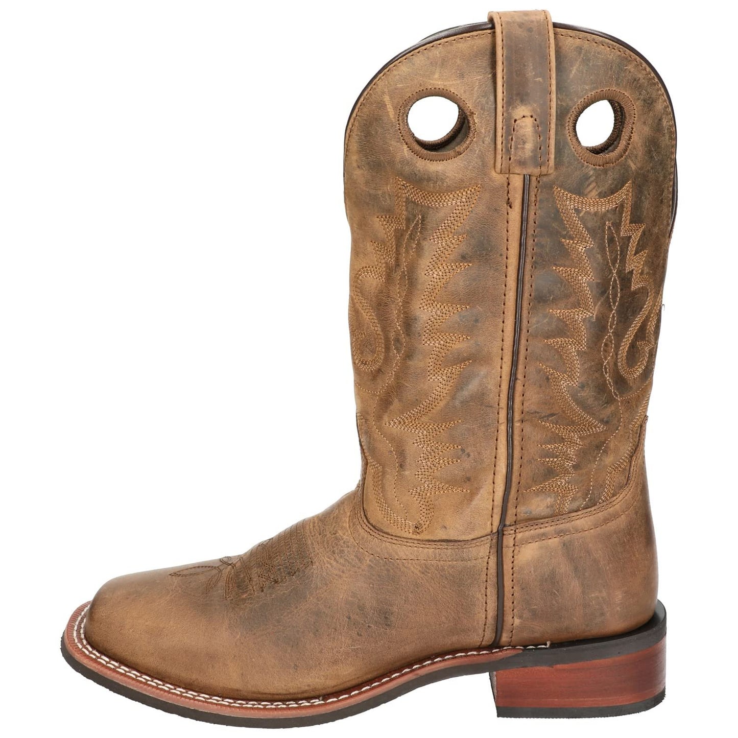 Smoky Mountain Men'S Duke Square Toe Boot, Brown Oil Distress - 12 EE