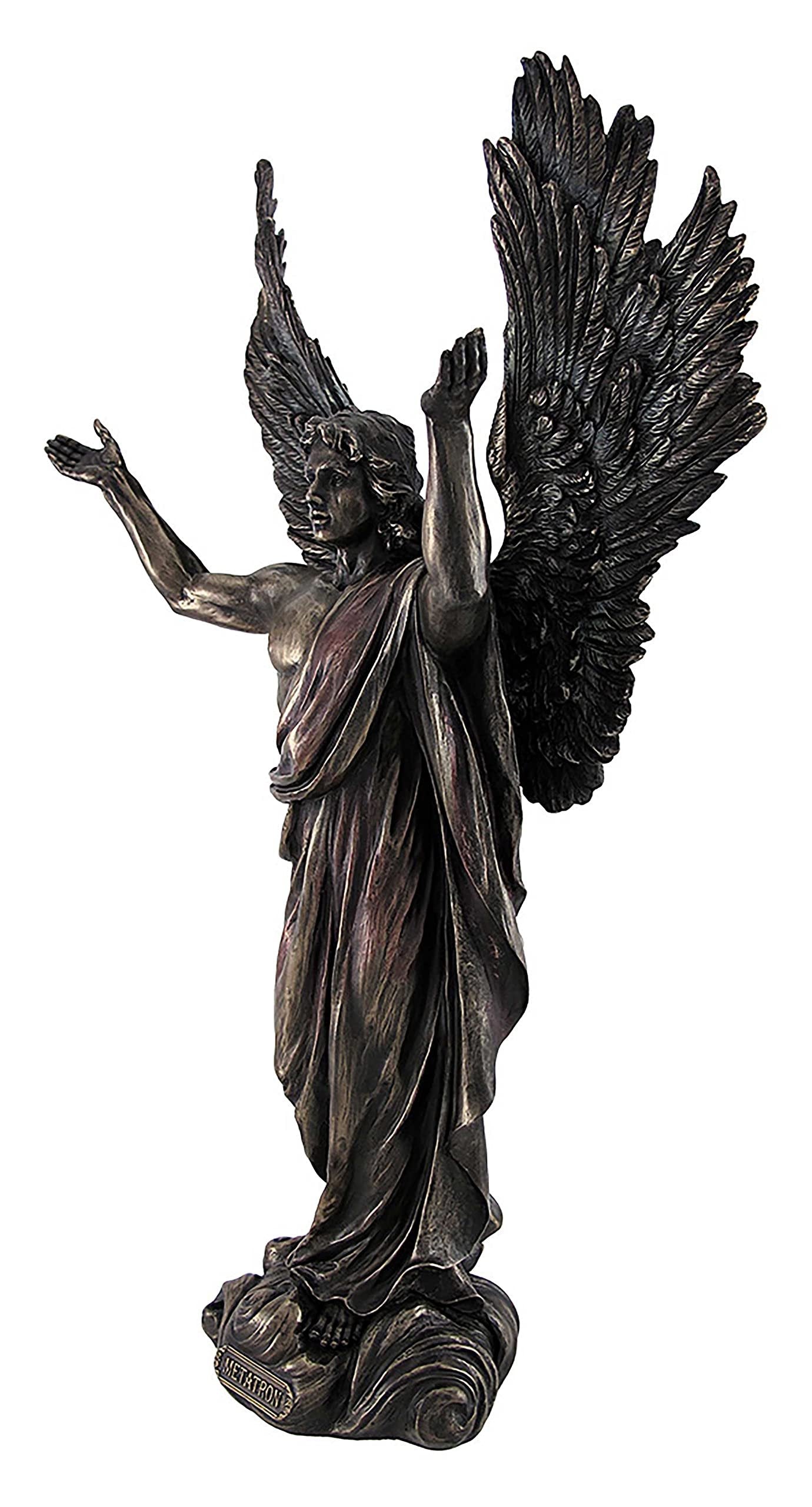 Things2Die4 Bronzed Angel Metatron Statue with Colored Accents