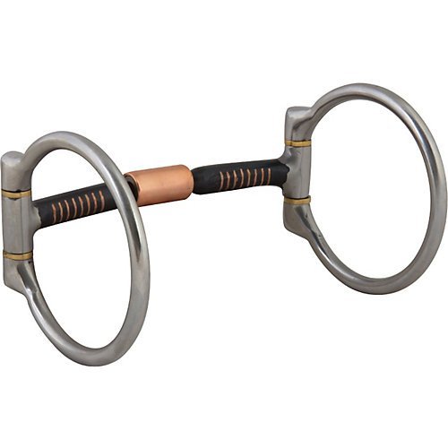 Aime Imports Western SS Mullen Copper Roller D-Ring Bit