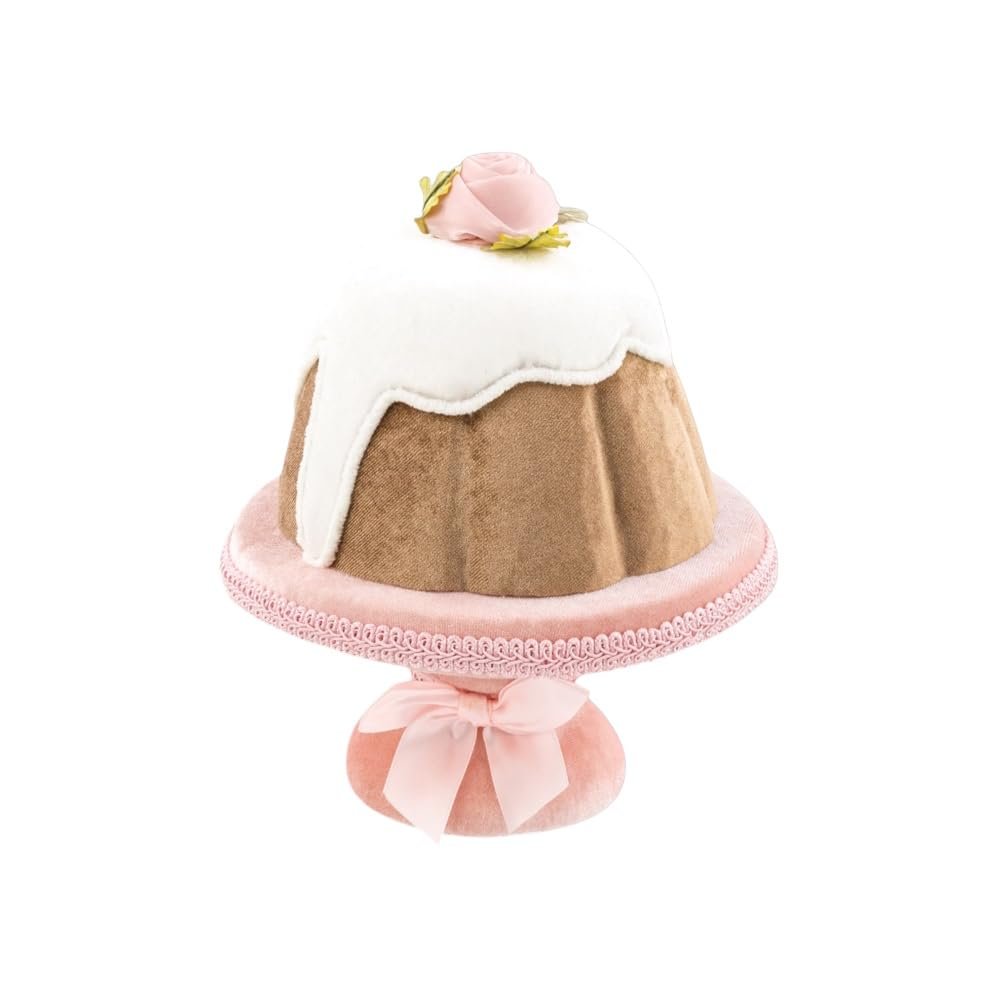 9-Inch Cake with Icing Ornament – Sweet Dessert-Themed Christmas Decoration – New 2025 Collectible Holiday Figurine – December Diamonds