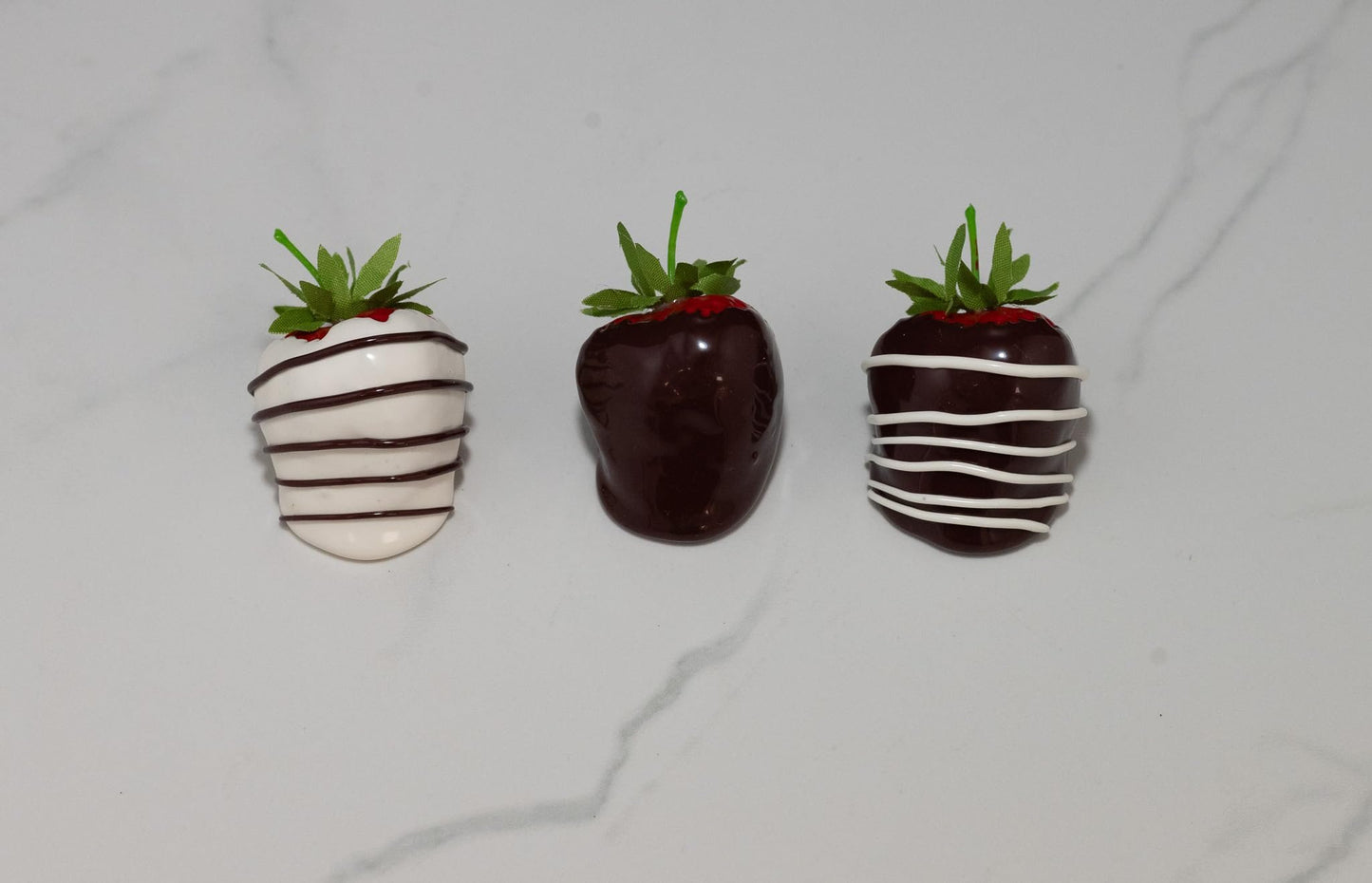 Fake Assorted Dipped Strawberries (set of 12)