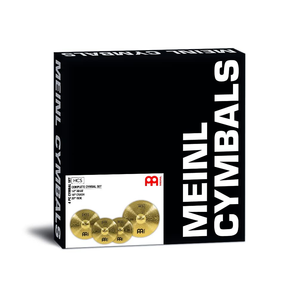 Meinl Cymbals HCS141620 HCS Cymbal Box Set Pack with 14-Inch Hi Hat Pair, 16-Inch Crash, 20-Inch Ride (VIDEO)