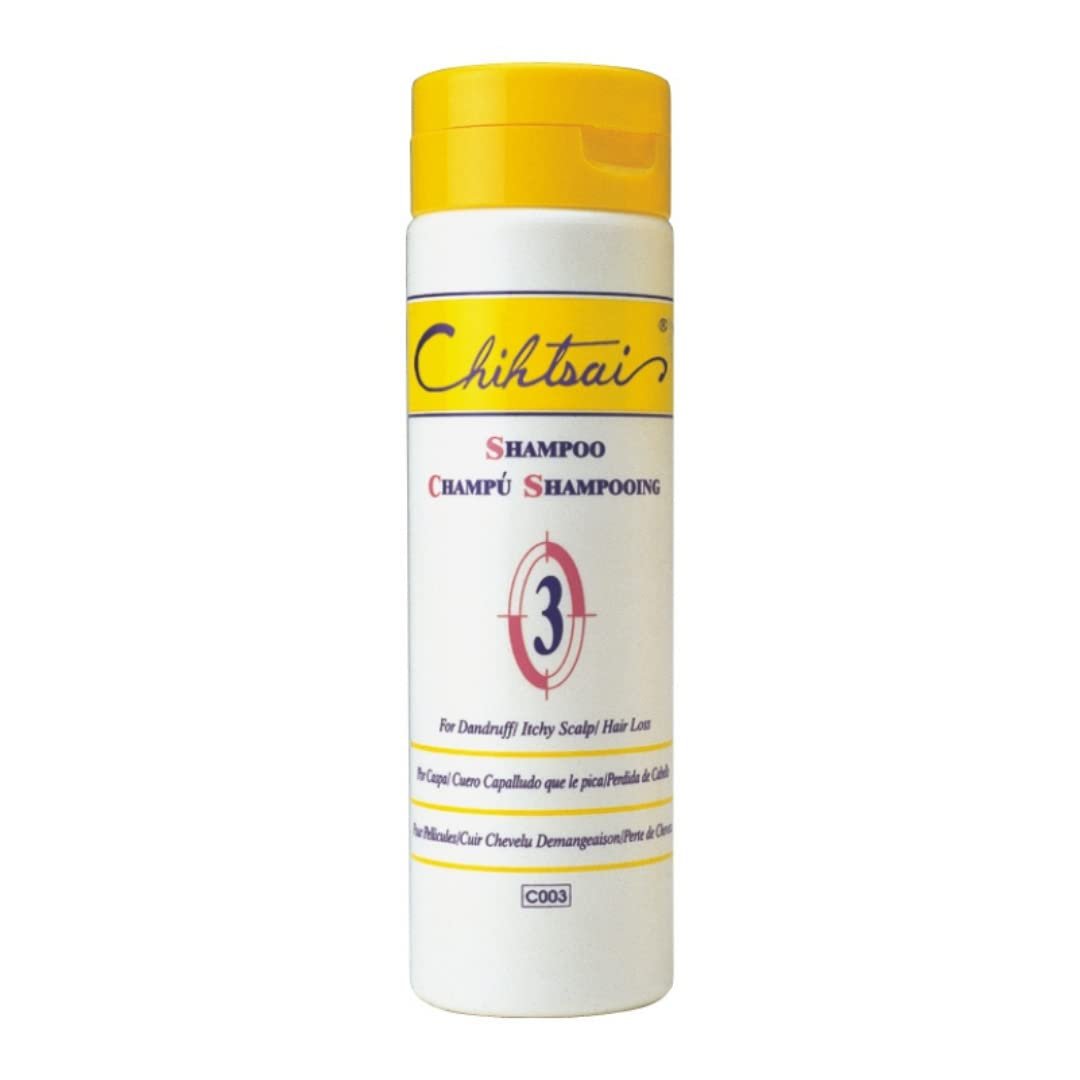 Chihtsai No.3 Shampoo for Hair Loss (8.3oz/250ml) - Eliminate dandruff & flakes, Smooths itchy scalp