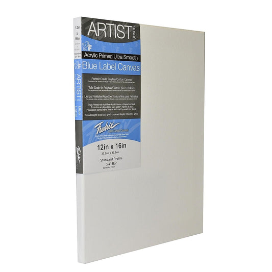 Fredrix 5605 Ultra Smooth Stretched Canvas, 12 by 16-Inch
