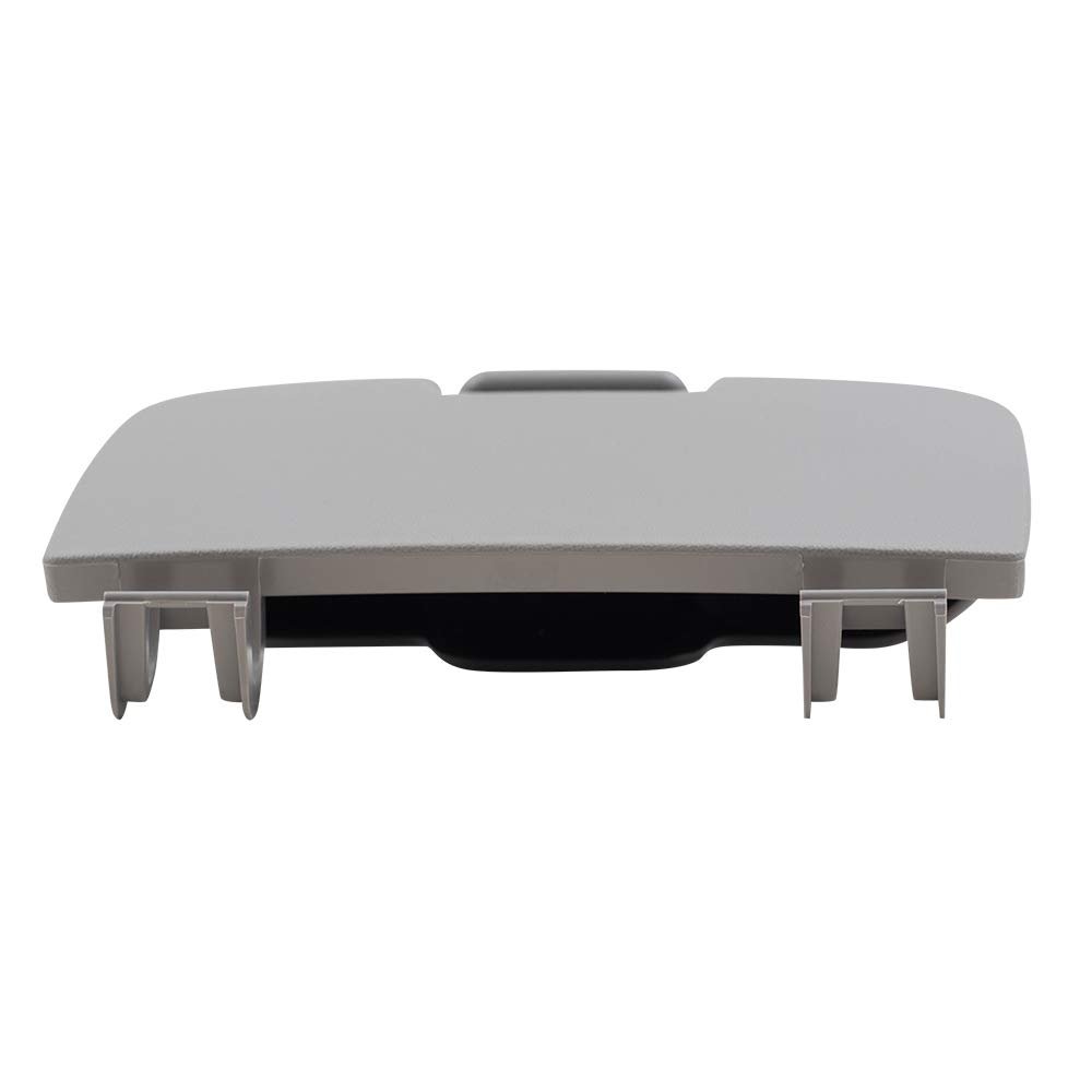 Brock Replacement Overhead Console Sunglasses Holder Box Gray Storage Bin Compatible with 2002-2007 F250 F350 F450 Super Duty Pickup Truck w/out Sunroof 2C3Z7811586BAB