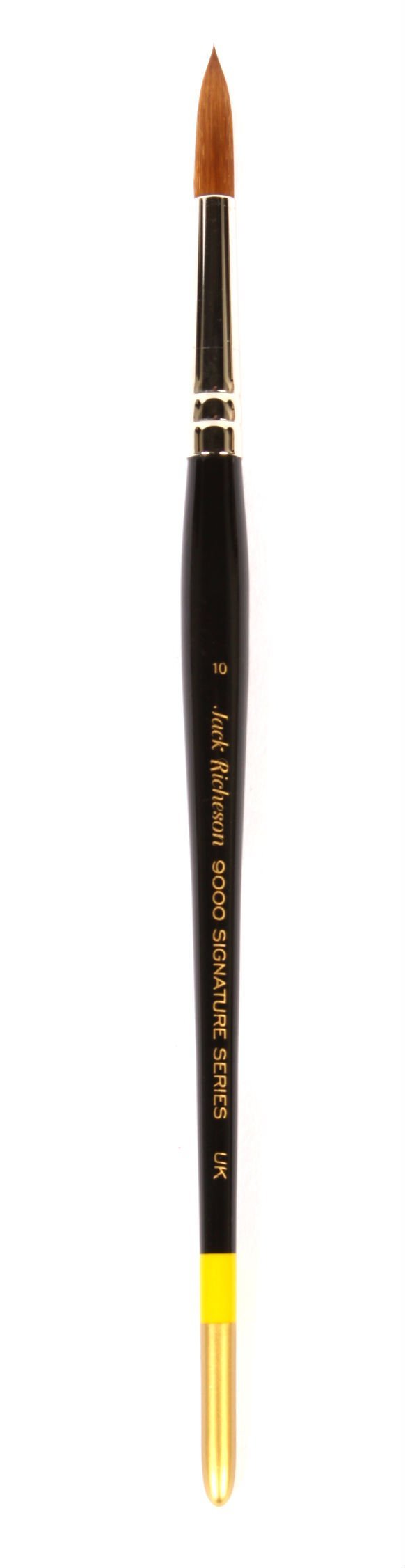 Jack Richeson 9000 Series Synthetic Short Handle Watercolor Round Brush, Size 10