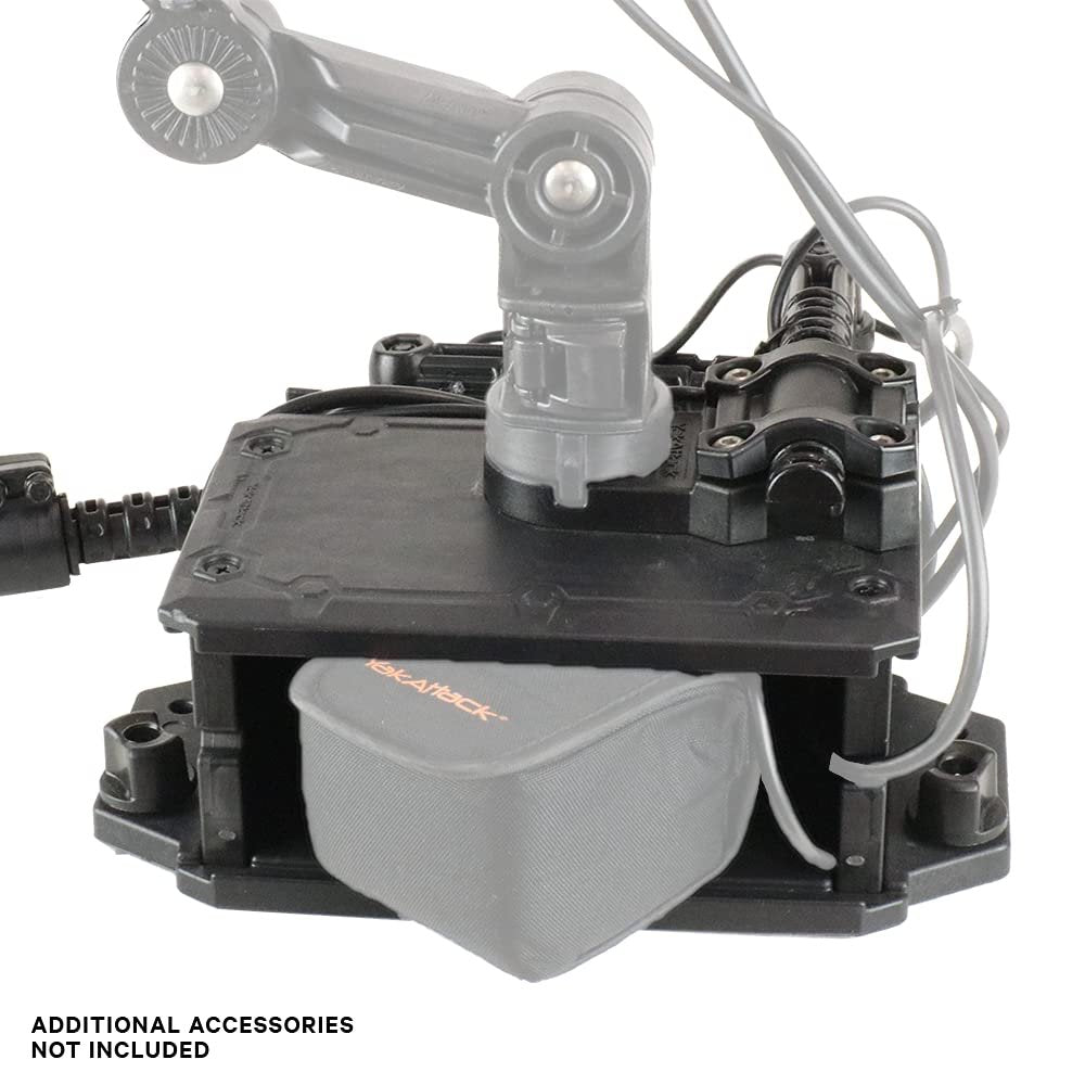 YakAttack CellBlok Battery Box & Switchblade Transducer Arm Combo - Color Options | USA Made | Kayak Fish Finder Mounting | Compact & Tool-Free Install | Track Compatible | Universal Kayak Accessory